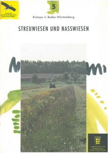 Bild der Titelseite der Publikation: Streuwiesen und Nasswiesen