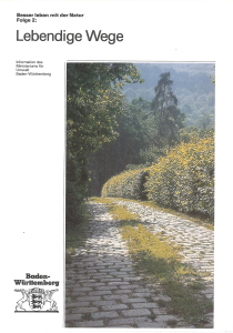 Bild der Titelseite der Publikation: Lebendige Wege