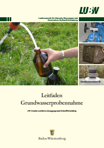 Bild der Titelseite der Publikation: Leitfaden Grundwasserprobennahme