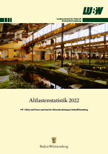 Bild der Titelseite der Publikation: Altlastenstatistik 2022