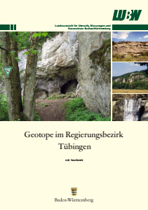 Bild der Titelseite der Publikation: Geotope im Regierungsbezirk Tübingen