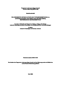 Bild der Titelseite der Publikation: Polybromierte Diphenylether und Tetrabrombisphenol A: Untersuchungen zum Abbau und Metabolismus, Bestimmung in Nahrungsmitteln
