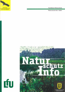 Bild der Titelseite der Publikation: Naturschutz-Info 2001 Heft 1