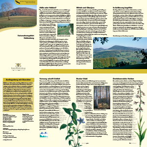 Bild der Titelseite der Publikation: Naturschutzgebiet Heldenberg