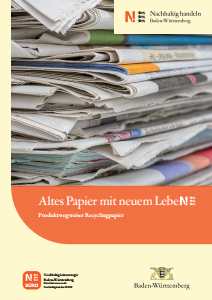 Bild der Titelseite der Publikation: Recyclingpapier