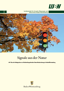Bild der Titelseite der Publikation: Signale aus der Natur