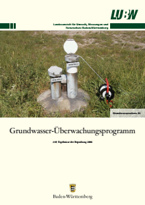 Bild der Titelseite der Publikation: Grundwasserüberwachungsprogramm. Ergebnisse der Beprobung 2006