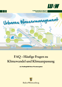 Bild der Titelseite der Publikation: FAQ - Häufige Fragen zu Klimawandel und Klimaanpassung