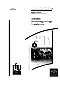 Bild der Titelseite der Publikation: Leitfaden Erkundungsstrategie Grundwasser