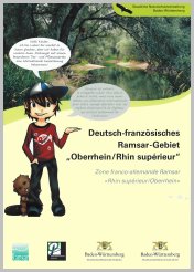 Bild der Titelseite der Publikation: Deutsch-französisches Ramsar-Gebiet Oberrhein / Rhin supérieur
