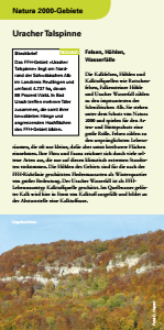 Bild der Titelseite der Publikation: Natura 2000 gemeinsam umsetzen - Uracher Talspinne
