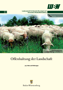 Bild der Titelseite der Publikation: Offenhaltung der Landschaft