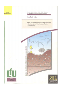 Bild der Titelseite der Publikation: Boden als Lebensraum für Bodenorganismen: bodenbiologische Standortklassifikation