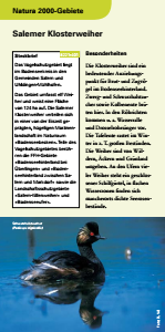 Bild der Titelseite der Publikation: Natura 2000 gemeinsam umsetzen - Salemer Klosterweiher