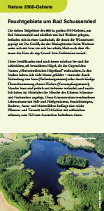 Bild der Titelseite der Publikation: Natura 2000 gemeinsam umsetzen - Feuchtgebiete um Bad Schussenried