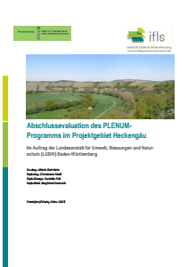 Bild der Titelseite der Publikation: Abschlussevaluation des PLENUM-Programms im Projektgebiet Heckengäu - Langfassung