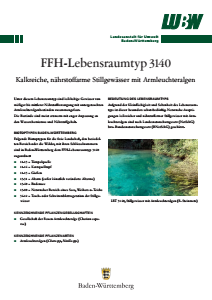 Bild der Titelseite der Publikation: FFH-Lebensraumtyp 3140