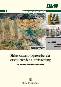 Bild der Titelseite der Publikation: Sickerwasserprognose bei der orientierenden Untersuchung