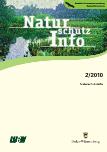 Bild der Titelseite der Publikation: Naturschutz-Info 2010 Heft 2