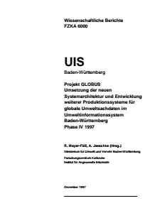 Bild der Titelseite der Publikation: GLOBUS Phase IV -1997