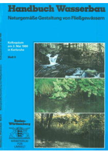 Bild der Titelseite der Publikation: Naturgemäße Gestaltung von Fließgewässern