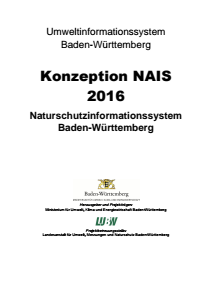 Bild der Titelseite der Publikation: Konzeption NAIS 2016