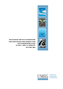 Bild der Titelseite der Publikation: Festlegung der Ballungsräume und Einstufung der Gebiete und Ballungsräume