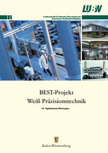 Bild der Titelseite der Publikation: BEST-Projekt Weiß Präzisionstechnik