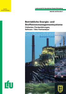 Bild der Titelseite der Publikation: Betriebliche Energie- und Stoffstrommanagementsysteme