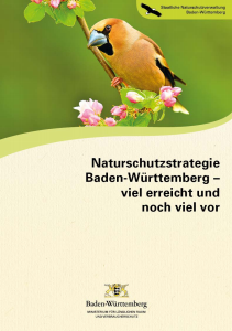 Bild der Titelseite der Publikation: Naturschutzstrategie Baden-Württemberg - viel erreicht und noch viel vor