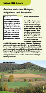 Bild der Titelseite der Publikation: Natura 2000 gemeinsam umsetzen - Gebiete zwischen Bisingen, Haigerloch und Rosenfeld