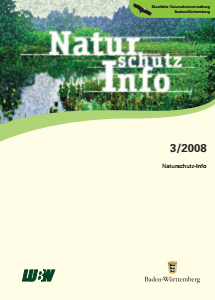 Bild der Titelseite der Publikation: Naturschutz-Info 2008 Heft 3