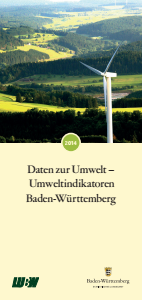 Bild der Titelseite der Publikation: Daten zur Umwelt - Umweltindikatoren Baden-Württemberg 2014