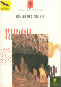Bild der Titelseite der Publikation: Höhlen und Dolinen