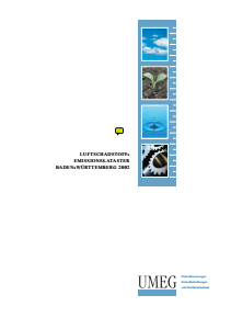 Bild der Titelseite der Publikation: Luftschadstoff-Emissionskataster Baden-Württemberg 2002