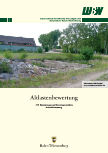 Bild der Titelseite der Publikation: Altlastenbewertung
