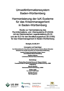 Bild der Titelseite der Publikation: Harmonisierung der IuK-Systeme für das Krisenmanagement in Baden-Württemberg