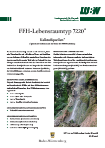 Bild der Titelseite der Publikation: FFH-Lebensraumtyp 7220