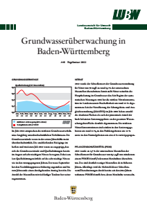 Bild der Titelseite der Publikation: Kurzbericht Grundwasserüberwachung in Baden-Württemberg
