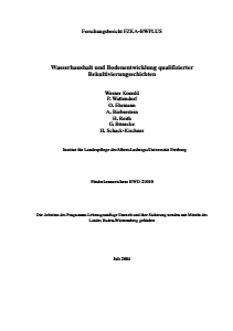 Bild der Titelseite der Publikation: Wasserhaushalt und Bodenentwicklung qualifizierter Rekultivierungsschichten