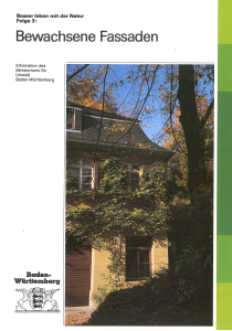 Bild der Titelseite der Publikation: Bewachsene Fassaden
