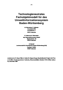 Bild der Titelseite der Publikation: Umwelt-Fachobjektmodell (UFO)