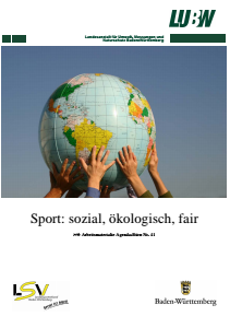 Bild der Titelseite der Publikation: Arbeitsmaterialie 041: Sport: sozial, ökologisch, fair