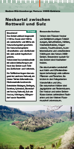 Bild der Titelseite der Publikation: Natura 2000 gemeinsam umsetzen - Neckartal zwischen Rottweil und Sulz