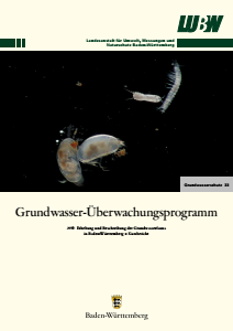 Bild der Titelseite der Publikation: Grundwasserüberwachungsprogramm. Grundwasserfauna in Baden-Württemberg - Kurzbericht