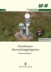 Bild der Titelseite der Publikation: Grundwasserüberwachungsprogramm. Ergebnisse der Beprobung 2017