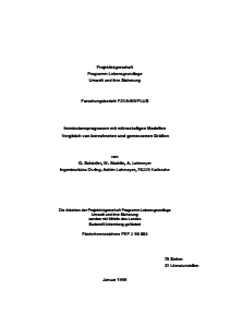 Bild der Titelseite der Publikation: Immissionsprognosen mit mikroskaligen Modellen - Vergleich von berechneten und gemessenen Größen