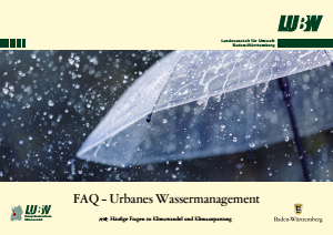 Bild der Titelseite der Publikation: FAQ – Urbanes Wassermanagement