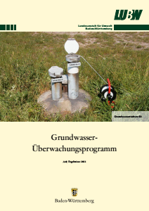 Bild der Titelseite der Publikation: Grundwasser-Überwachungsprogramm 2021
