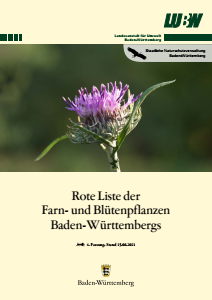 Bild der Titelseite der Publikation: Rote Liste der Farn- und Blütenpflanzen Baden-Württembergs